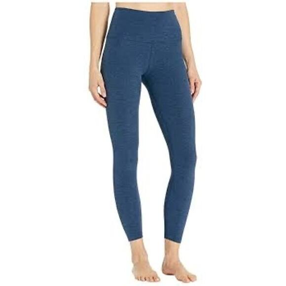 Beyond Yoga Pants - Beyond Yoga Spacedye Caught in the Midi High Waist Leggings Celestial Blue Sz S